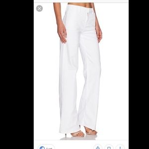 J Brand Ella Awaken White Wide Leg Trouser Jeans